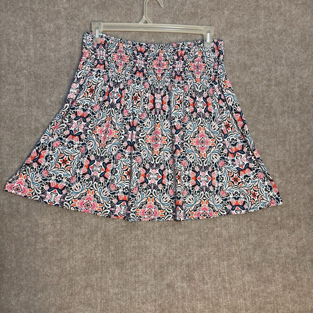 Cynthia Rowley Smocked Waist Floral Midi‎ Skirt - US Medium, Fairy Whimsy Flirty